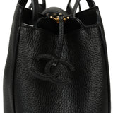 Chanel Small Shopping Tote Black Grained Calfskin Gold Hardware - Thumbnail View 4