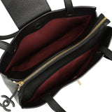 Chanel Small Shopping Tote Black Grained Calfskin Gold Hardware - Thumbnail View 9