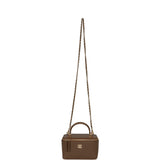 Chanel Small Top Handle Vanity Case Brown Grained Calfskin Gold Hardware - Thumbnail View 7