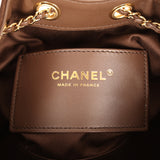 Chanel Mini 25 Hobo Bag Dark Brown Suede Gold Hardware - Thumbnail View 9