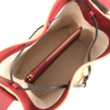Chanel Medium "CC Loop" Drawstring Bucket Bag with Leather Strap Beige Suede, Black Calfskin Gold Hardware - Thumbnail View 9