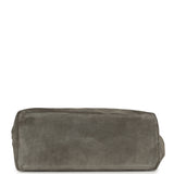 Chanel Maxi CC Cabas Hobo Bag Dark Grey Suede Gold Hardware - Thumbnail View 6