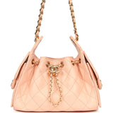 Chanel Mini 25 Hobo Bag Pink Caviar Gold Hardware - Thumbnail View 1
