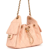 Chanel Mini 25 Hobo Bag Pink Caviar Gold Hardware - Thumbnail View 2