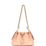 Chanel Mini 25 Hobo Bag Pink Caviar Gold Hardware - Thumbnail View 7