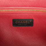 Chanel Small Cerf Shopping Bag Black Croc Embossed Calfskin Gold Hardware - Thumbnail View 8