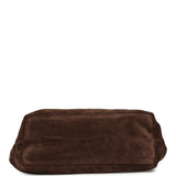 Chanel Small CC Cabas Hobo Bag Dark Brown Suede Gold Hardware - Thumbnail View 6