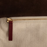 Chanel Small CC Cabas Hobo Bag Dark Brown Suede Gold Hardware - Thumbnail View 9