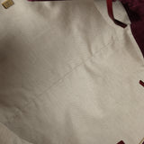 Chanel Maxi CC Cabas Hobo Bag Burgundy Suede Gold Hardware - Thumbnail View 8