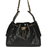 Chanel Small 25 Hobo Bag Black Caviar Gold Hardware - Thumbnail View 1