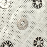 Pre-owned Chanel Small "Eyelets" Flap Bag Silver Metallic Perforated Calfskin Ruthenium Hardware - Thumbnail View 8