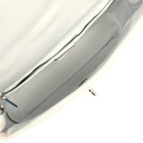 Pre-owned Chanel Small "Eyelets" Flap Bag Silver Metallic Perforated Calfskin Ruthenium Hardware - Thumbnail View 10