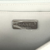 Pre-owned Chanel Small "Eyelets" Flap Bag Silver Metallic Perforated Calfskin Ruthenium Hardware - Thumbnail View 11
