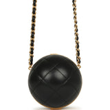 Chanel Coco Sphere Minaudiere Black Lambskin Brushed Gold Hardware - Thumbnail View 4