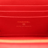 Chanel Small Top Handle Vanity Case Dark Red Croc Embossed Calfskin Gold Hardware - Thumbnail View 10