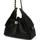 Chanel Small 25 Hobo Bag Black Caviar Gold Hardware - Thumbnail View 5