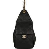 Chanel Small 25 Hobo Bag Black Caviar Gold Hardware - Thumbnail View 3