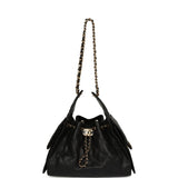 Chanel Small 25 Hobo Bag Black Caviar Gold Hardware - Thumbnail View 7