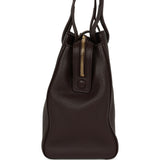 Chanel Small Shopping Tote Dark Brown Grained Calfskin Gold Hardware - Thumbnail View 5