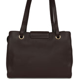 Chanel Small Shopping Tote Dark Brown Grained Calfskin Gold Hardware - Thumbnail View 4