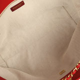 Chanel Small CC Cabas Hobo Bag Dark Red Shiny Calfskin Gold Hardware - Thumbnail View 8