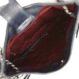 Chanel Paris-Dallas "Into the Fringe" Hobo Bag Navy Blue Distressed Calfskin Aged Ruthenium Hardware - Thumbnail View 10
