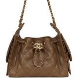 Chanel Mini 25 Hobo Bag Brown Caviar Gold Hardware - Thumbnail View 1
