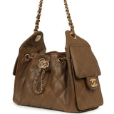 Chanel Mini 25 Hobo Bag Brown Caviar Gold Hardware - Thumbnail View 5