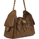 Chanel Mini 25 Hobo Bag Brown Caviar Gold Hardware - Thumbnail View 2