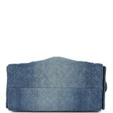 Chanel Medium 25 Hobo Bag Blue Washed Denim Antique Gold Hardware - Thumbnail View 6