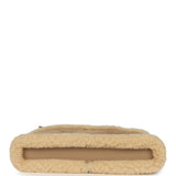 Chanel Top Handle Long Vanity Case with Chain Beige Suede, Shearling Gold Hardware - Thumbnail View 6