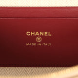 Chanel Top Handle Long Vanity Case with Chain Beige Suede, Shearling Gold Hardware - Thumbnail View 10