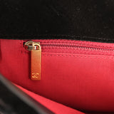 Chanel Medium 19 Flap Bag Black Velvet, Tweed Mixed Metal Hardware - Thumbnail View 10