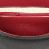 Chanel Trapezoid Small Flap Bag Black Grained Calfskin Gold Hardware - Thumbnail View 8