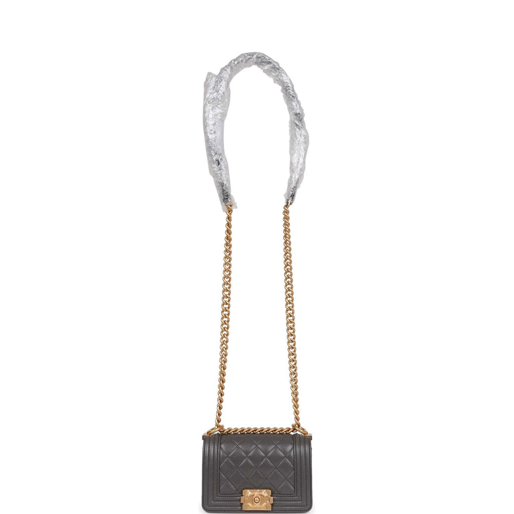 Chanel Small Boy Bag Beige CalfSkin shiny light gold Hardware  eBay