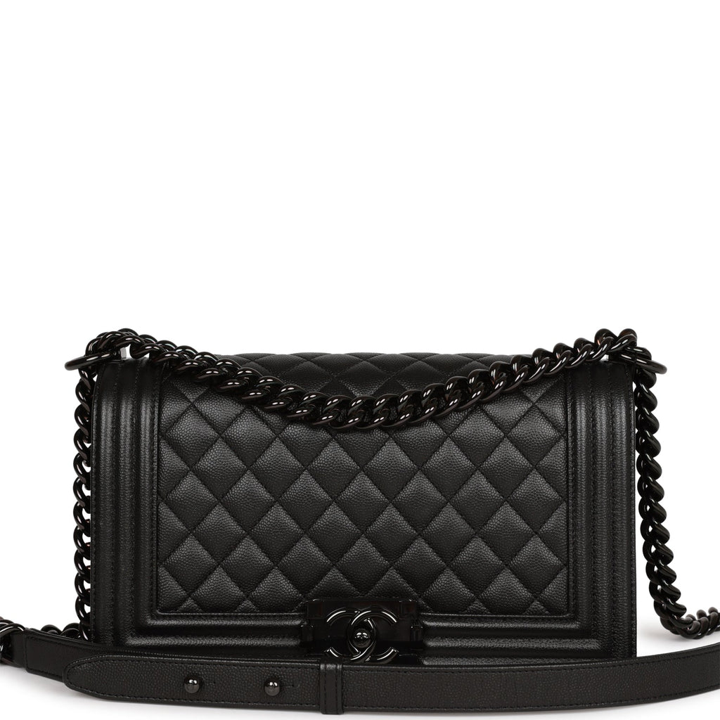 Chanel Medium Boy Bag SO Black Caviar Black Hardware - Main Image