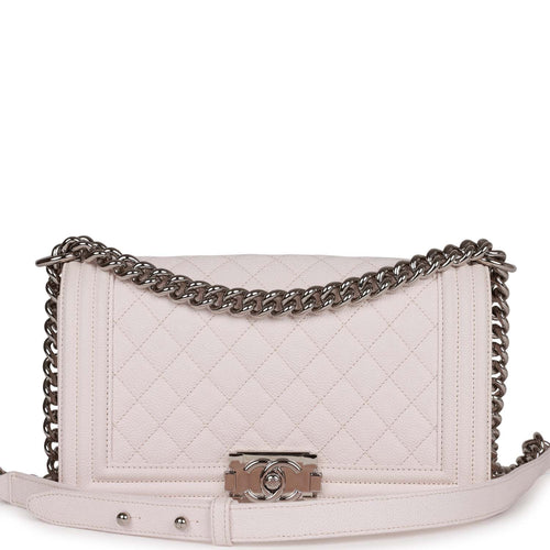 Chanel shoulder bag white lambskin logo metal fittings 29 series chain bag Gold  hardware ref.712494 - Joli Closet