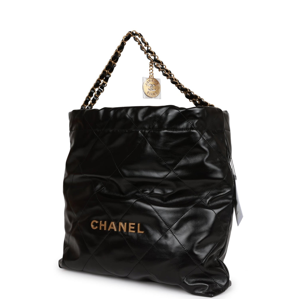 Chanel White Quilted Calfskin Mini 22 Bag Gold Hardware, 2023