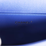 Chanel Medium Boy Bag Blue Caviar Light Gold Hardware