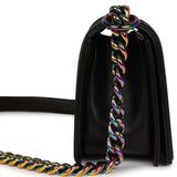 Chanel LED Small Boy Bag Black Lambskin Rainbow Hardware – Madison
