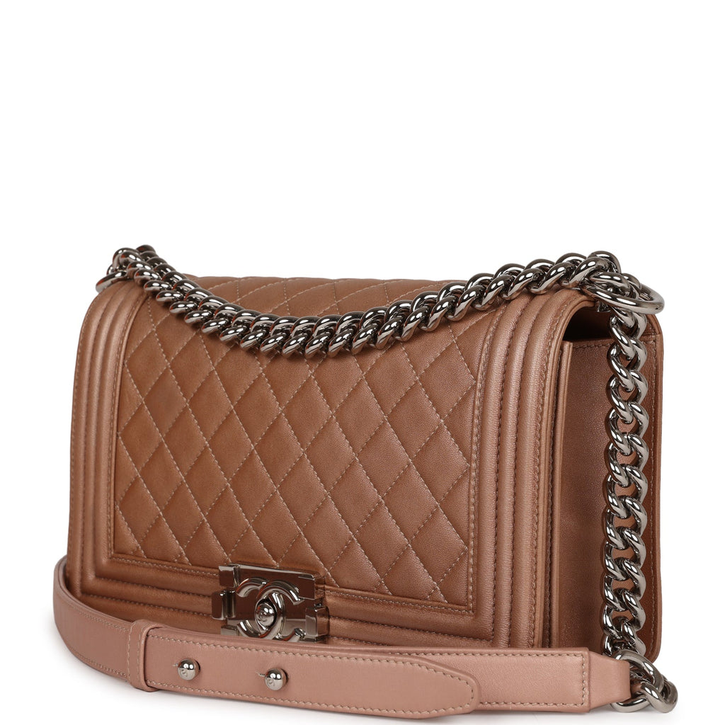 CHANEL, Bags, Chanel Pink Boy Bag Medium Patent