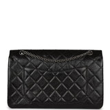 Pre-owned Chanel Jumbo Reissue 227 2.55 Flap Bag Aged Calfskin Ruthenium Hardware