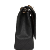 Chanel Maxi Classic Double Flap Black Caviar Gold Hardware