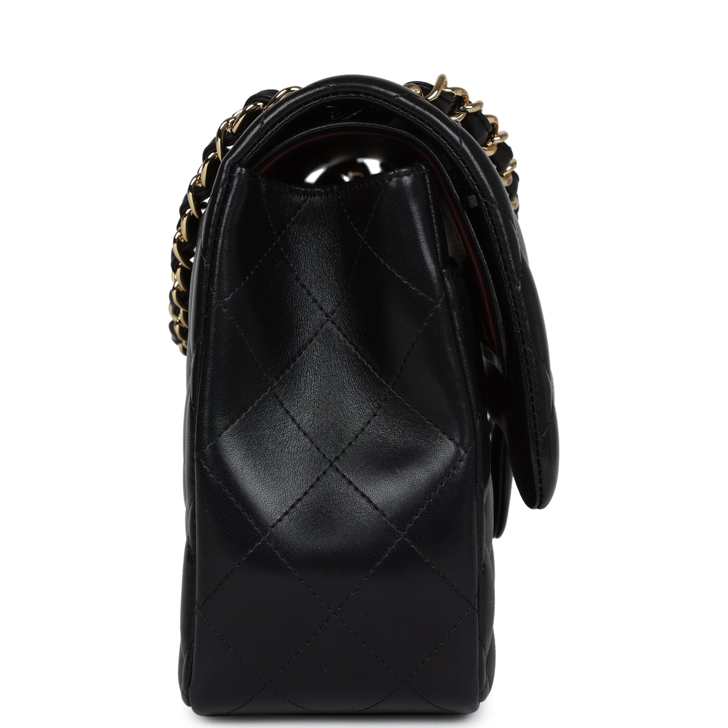 Chanel Black Quilted Lambskin Jumbo Classic Double Flap Bag – Madison ...