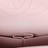 Chanel Jumbo Classic Double Flap Light Pink Lambskin Silver Hardware