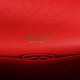 Chanel Jumbo Classic Double Flap Bag Red Lambskin Light Gold Hardware