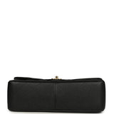Chanel Jumbo Classic Double Flap Bag Black Caviar Gold Hardware