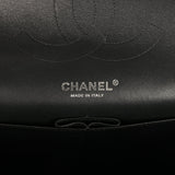 Chanel Jumbo Classic Double Flap Bag So Black Crumpled Calfskin Black Hardware - Thumbnail View 8