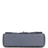 Chanel Jumbo Classic Double Flap Bag Purple Lambskin Silver Hardware