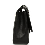 Chanel Jumbo Classic Single Flap Bag Black Caviar Silver Hardware